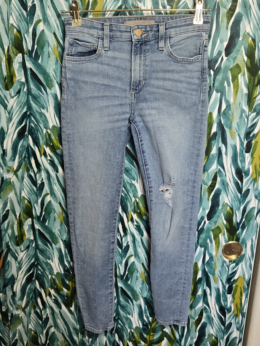 Joe's Jeans Flawless The Icon Mid-Rise Skinny Ankle Distressed Jeans